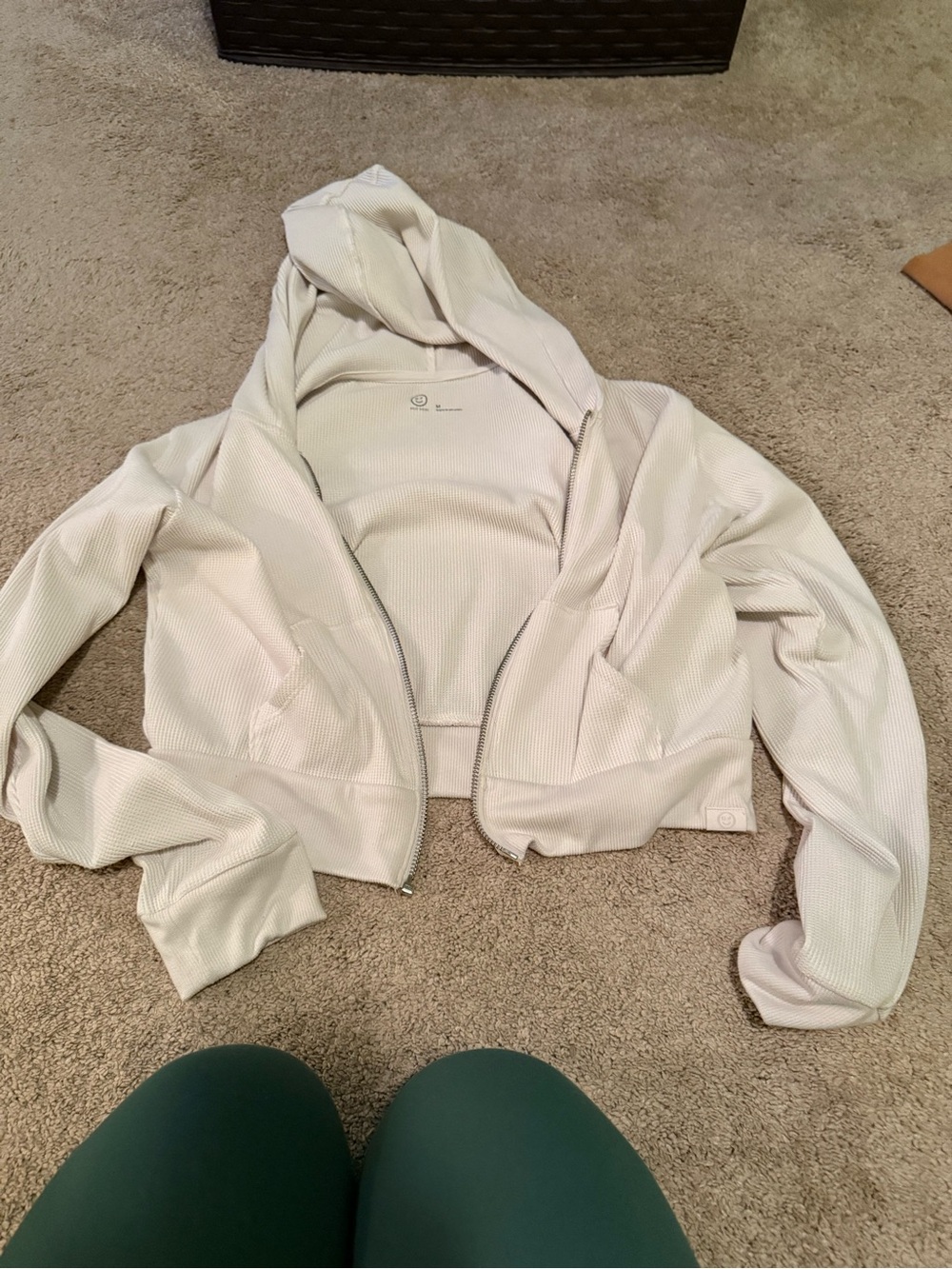 Gilly Hicks Lightweight Cream Hoodie